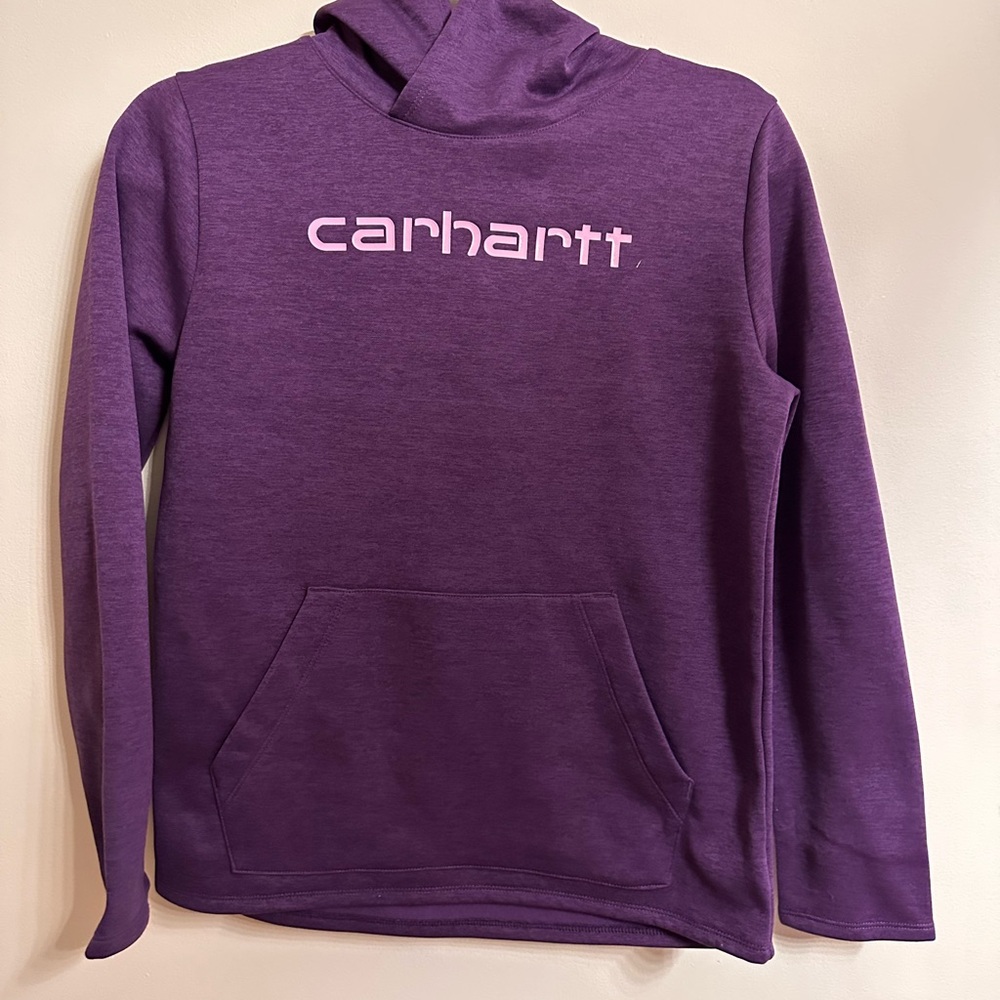 NWT girls youth XL 14 Carhartt Deep Purple Sweatshirt